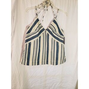 Women's Universal Threads Denim Striped Tank Top Size L
